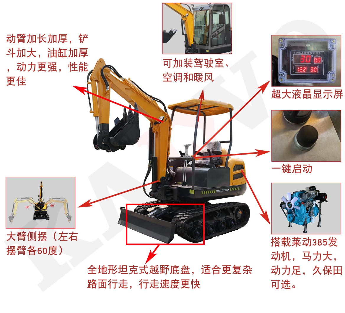 KV18-2小型挖掘機配置