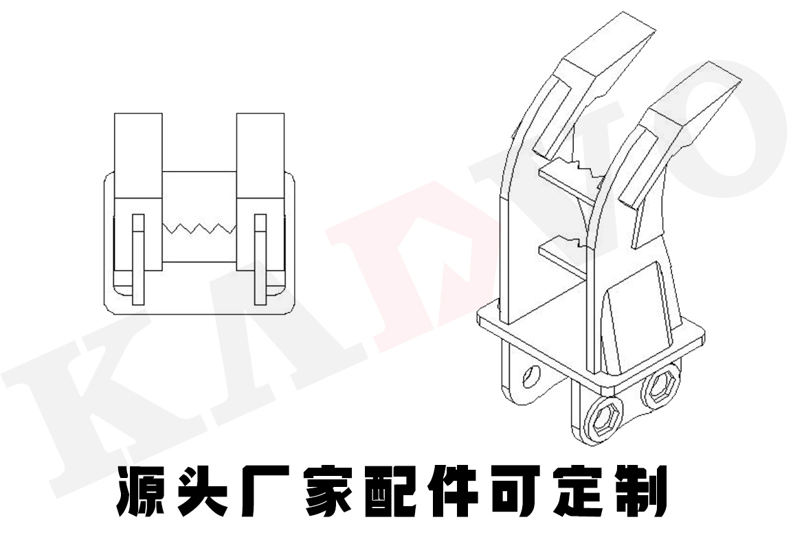  雙鉤松土器尺寸